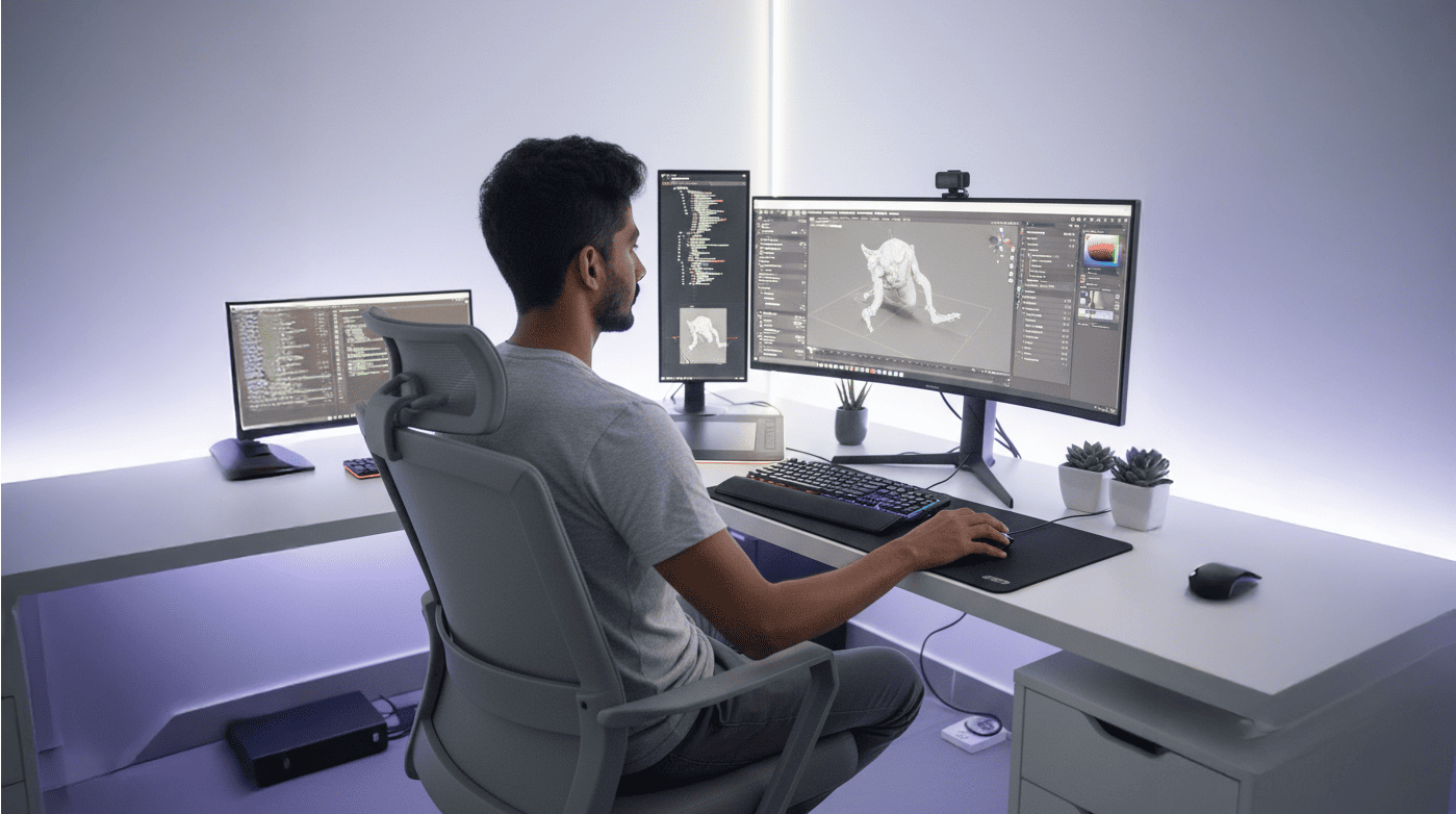 3D modeling and rendering setup – 3D designing services UAE