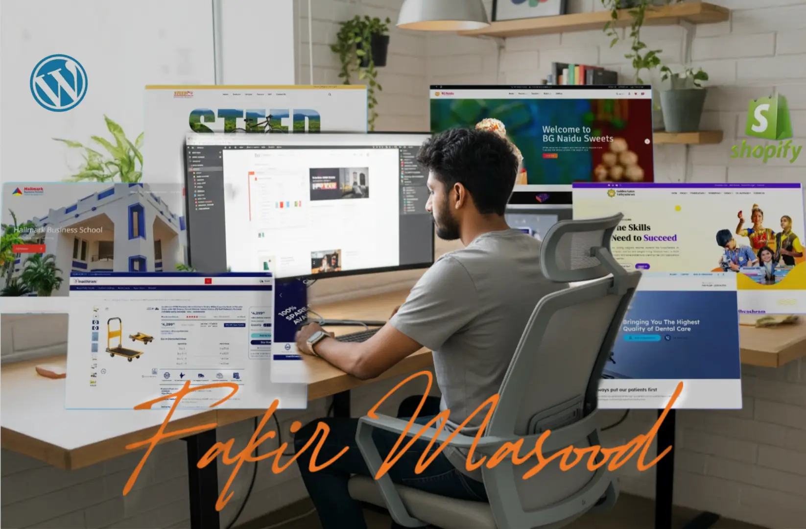 Web development setup – WordPress and website design services in UAE