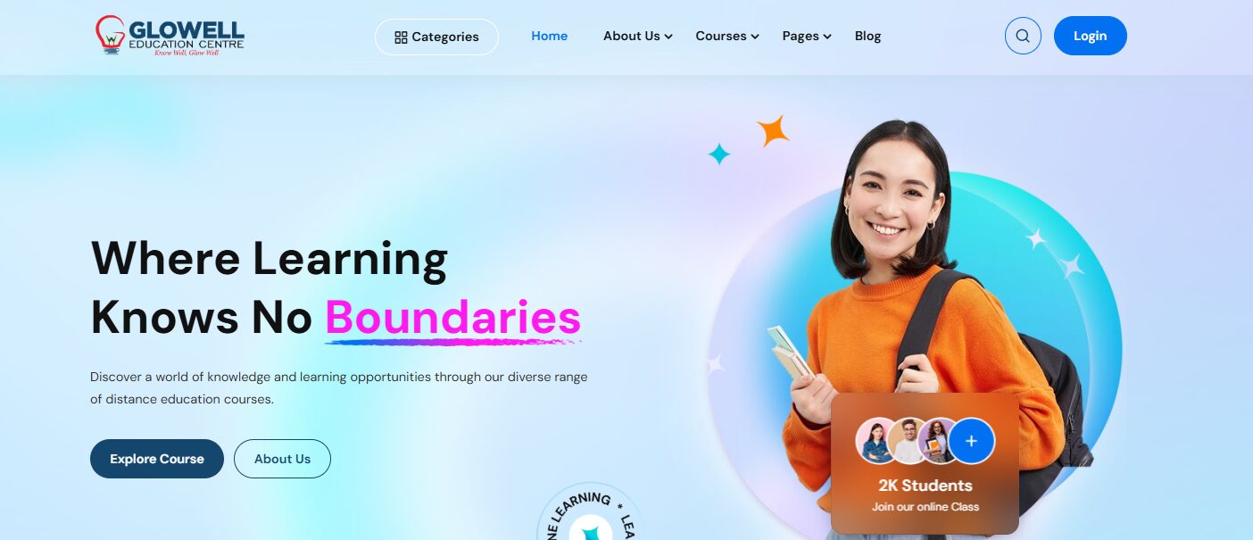 Glowell Website Design by Fakir Masood