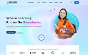 Glowell Website Design by Fakir Masood