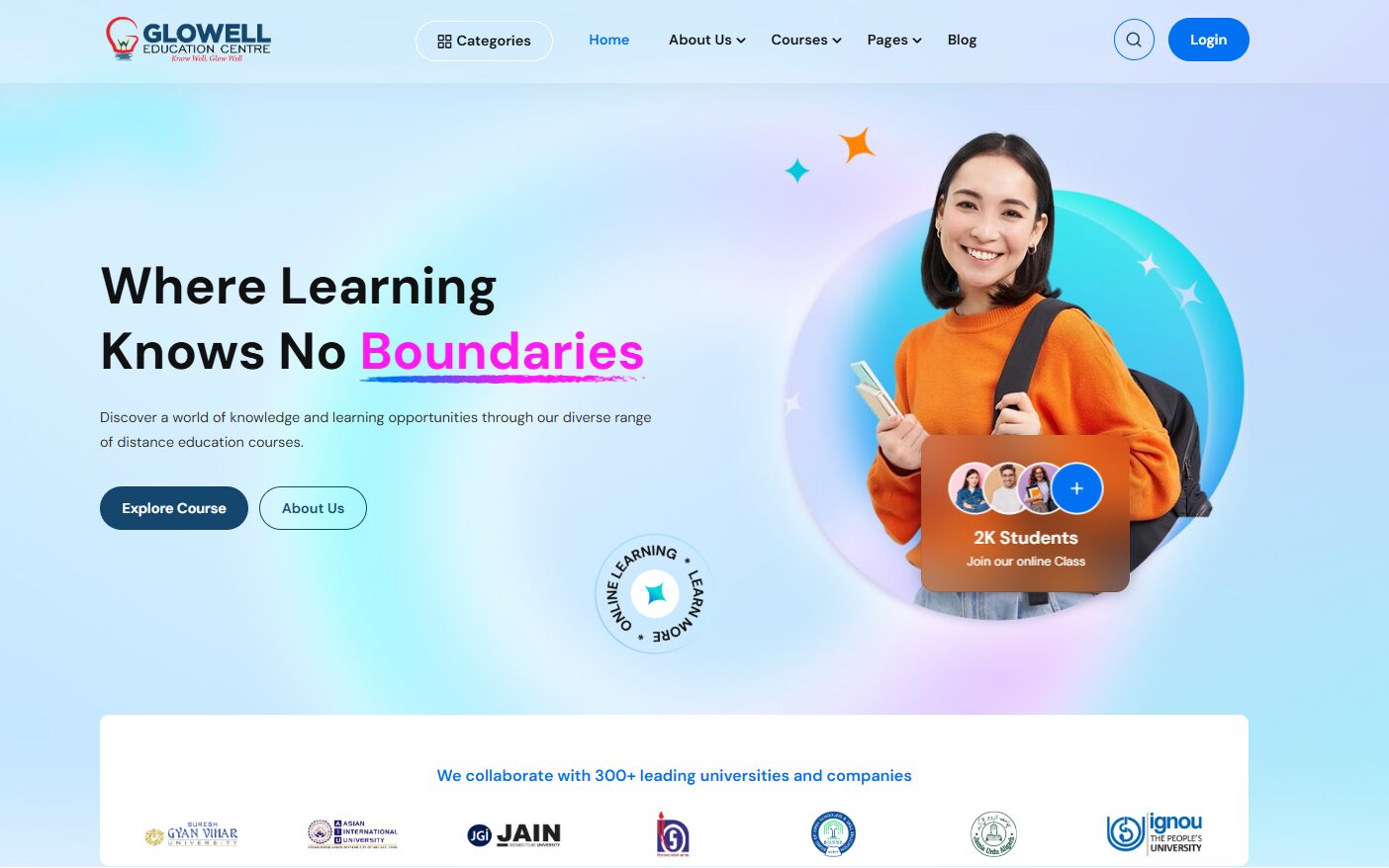 Glowell Website Design by Fakir Masood