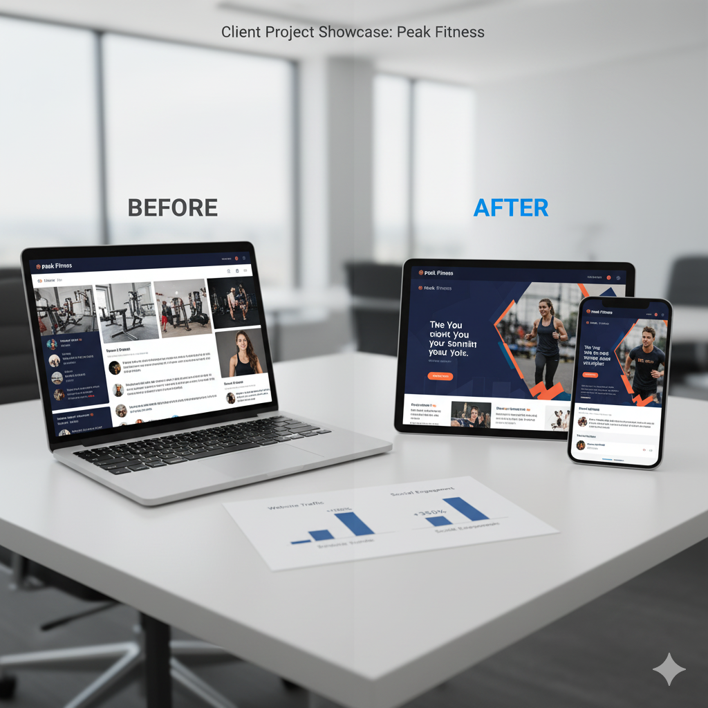 Website creating dashboard – UAE marketing services