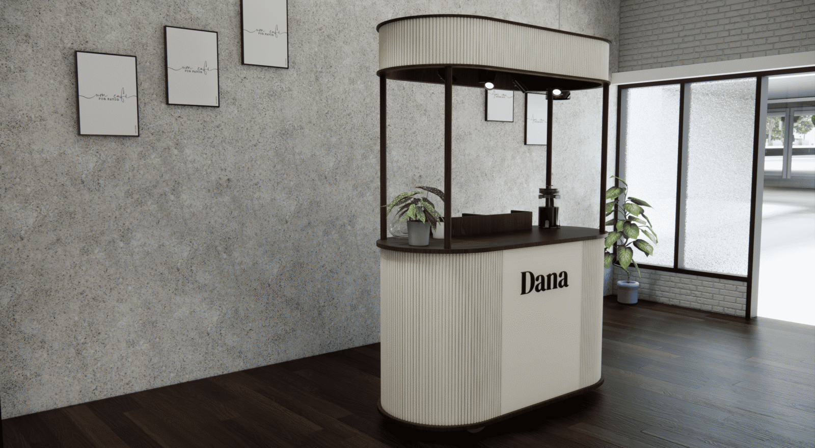 Dana Coffee Cart 3D Design by Fakir Masood