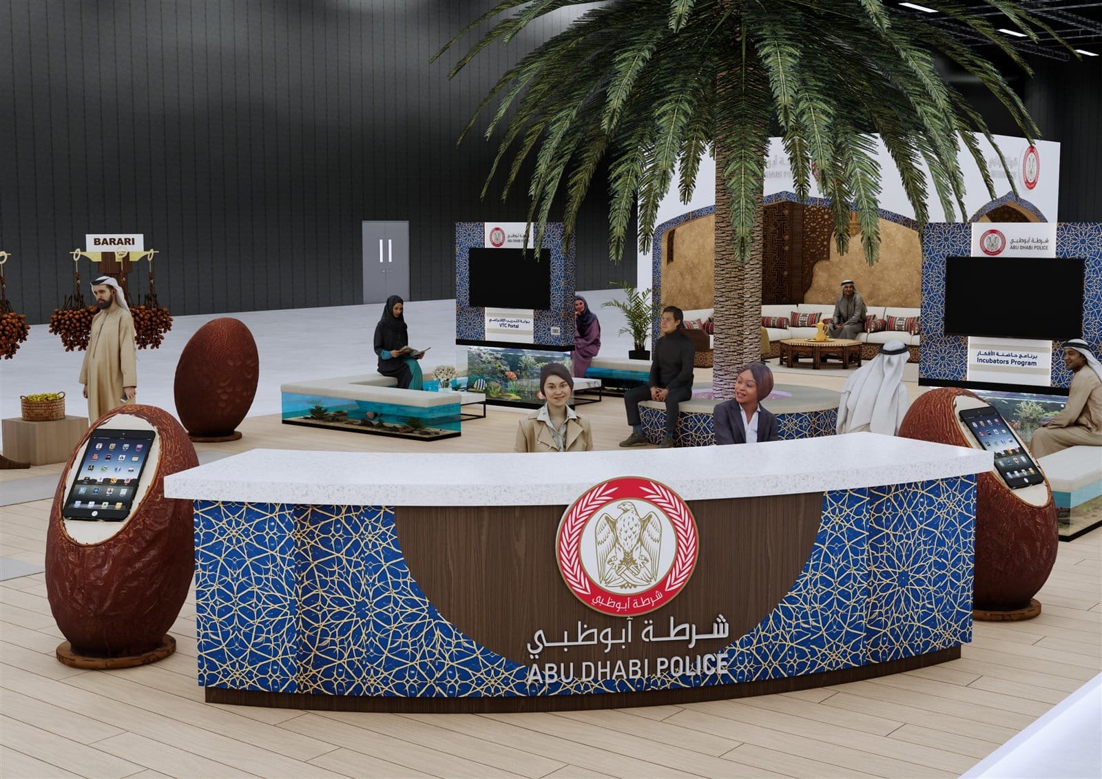 Abu Dhabi Police Dates Festival Booth Design by Fakir Masood