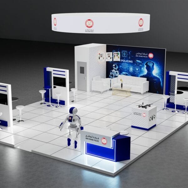 Abu Dhabi Police Technology Booth Design by Fakir Masood