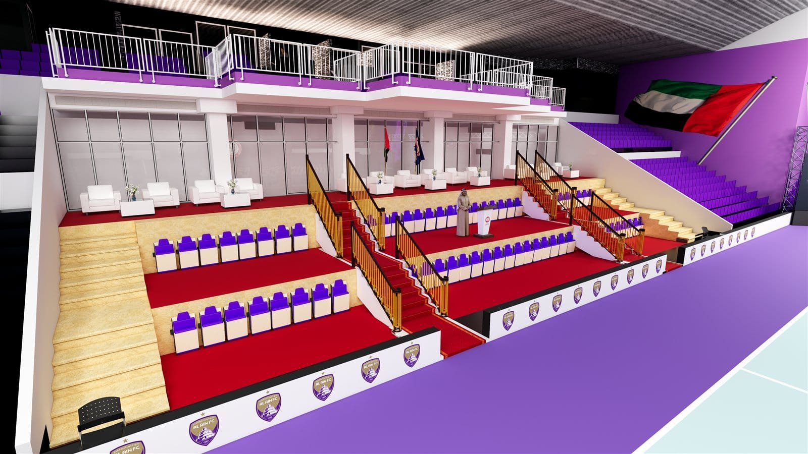 Al Ain Club Event Branding and Environmental Design by Fakir Masood