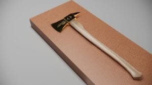 Civil Defence Ceremonial Axe and Presentation Box Design by Fakir Masood
