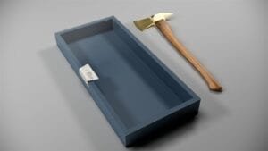 Civil Defence Ceremonial Axe and Presentation Box Design by Fakir Masood