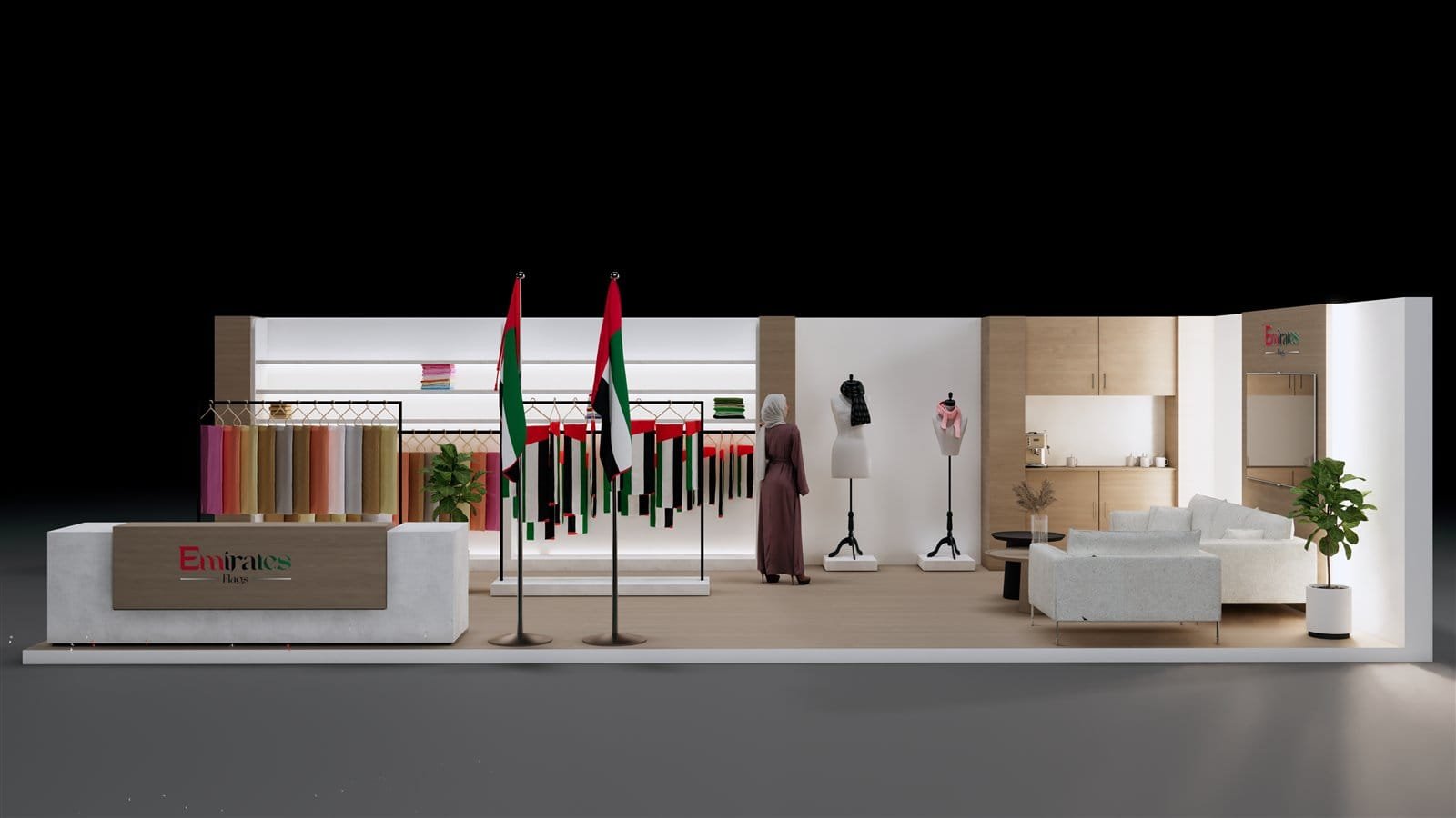Emirates Flags Exhibition Booth Design by Fakir Masood