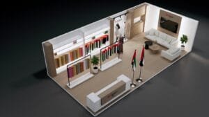 Emirates Flags Exhibition Booth Design by Fakir Masood