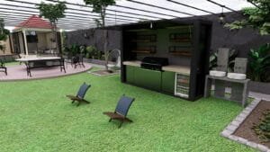 Private Villa Backyard and Outdoor Living Design by Fakir Masood