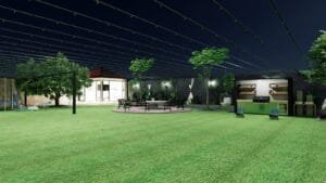 Private Villa Backyard and Outdoor Living Design by Fakir Masood