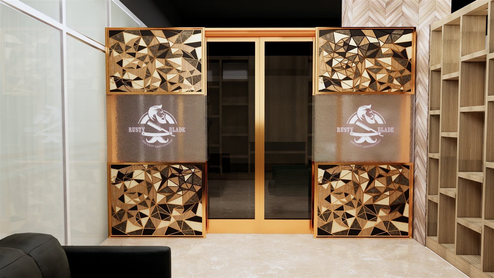 Rusty Blade Barbershop Interior Design by Fakir Masood