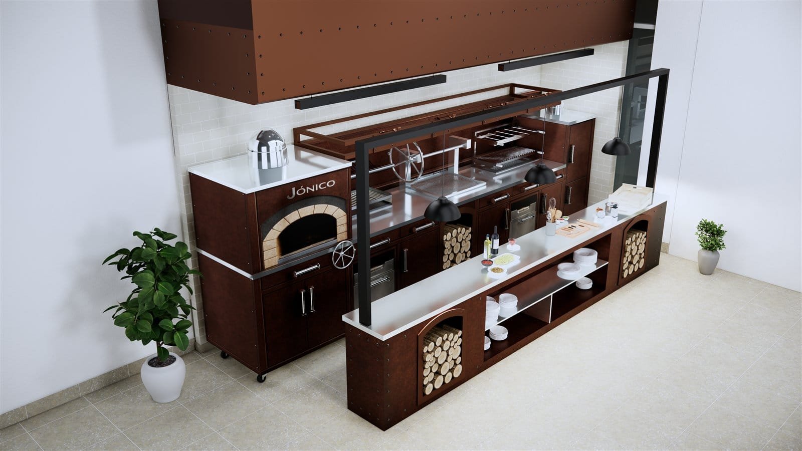 Western Kitchen BBQ Cabinet Product Design by Fakir Masood