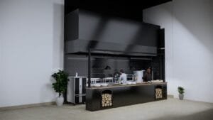 Western Kitchen BBQ Cabinet Product Design by Fakir Masood