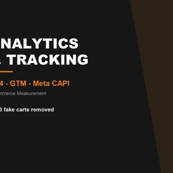E-commerce analytics and tracking rebuild - GA4, GTM and Meta CAPI by Fakir Masood